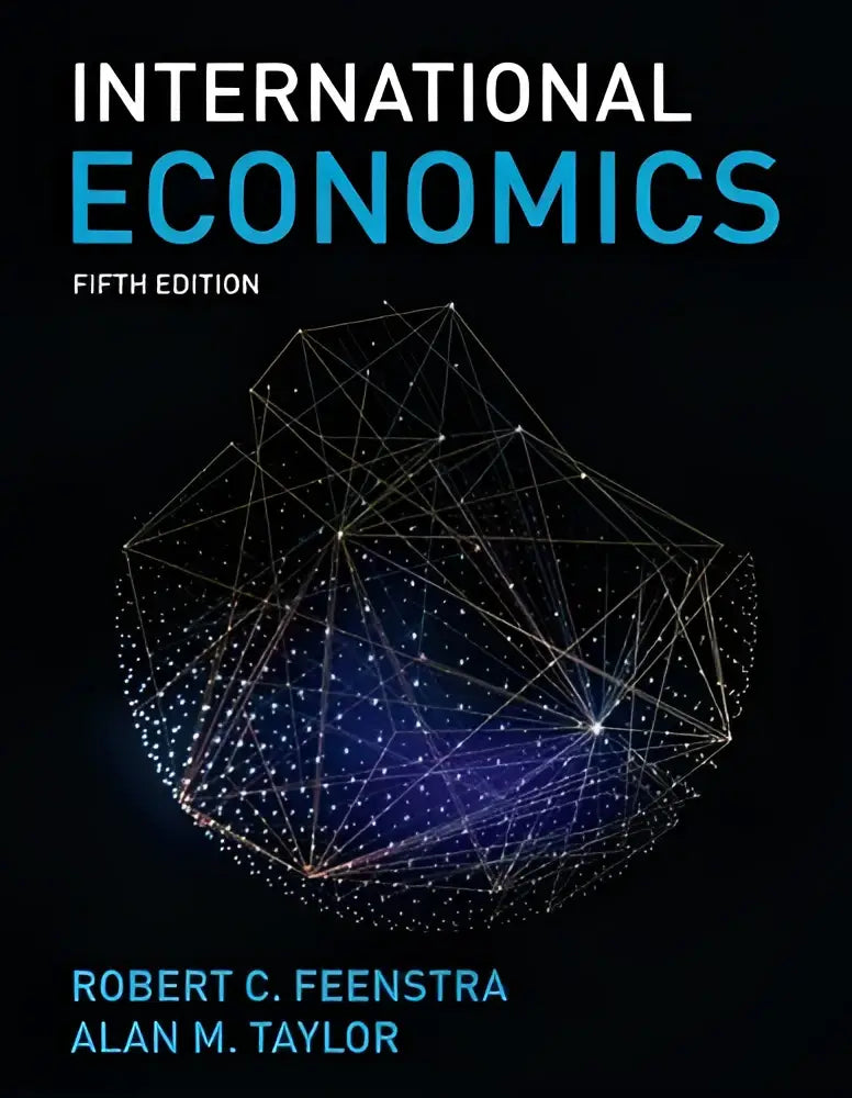 Boekcover van international economics vijfde editie door robert c met focus op internationale economie studieboek