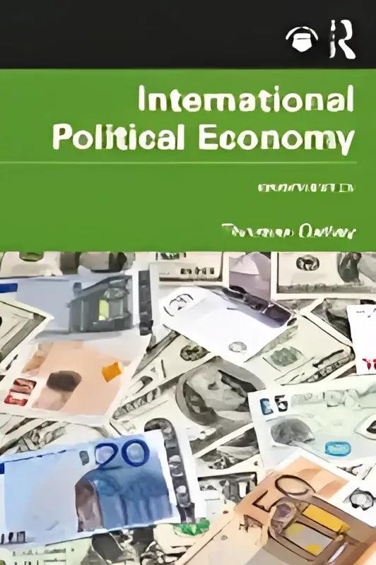 De boekomslag van international political economy door thomas g toont een academische studie over internationale economie