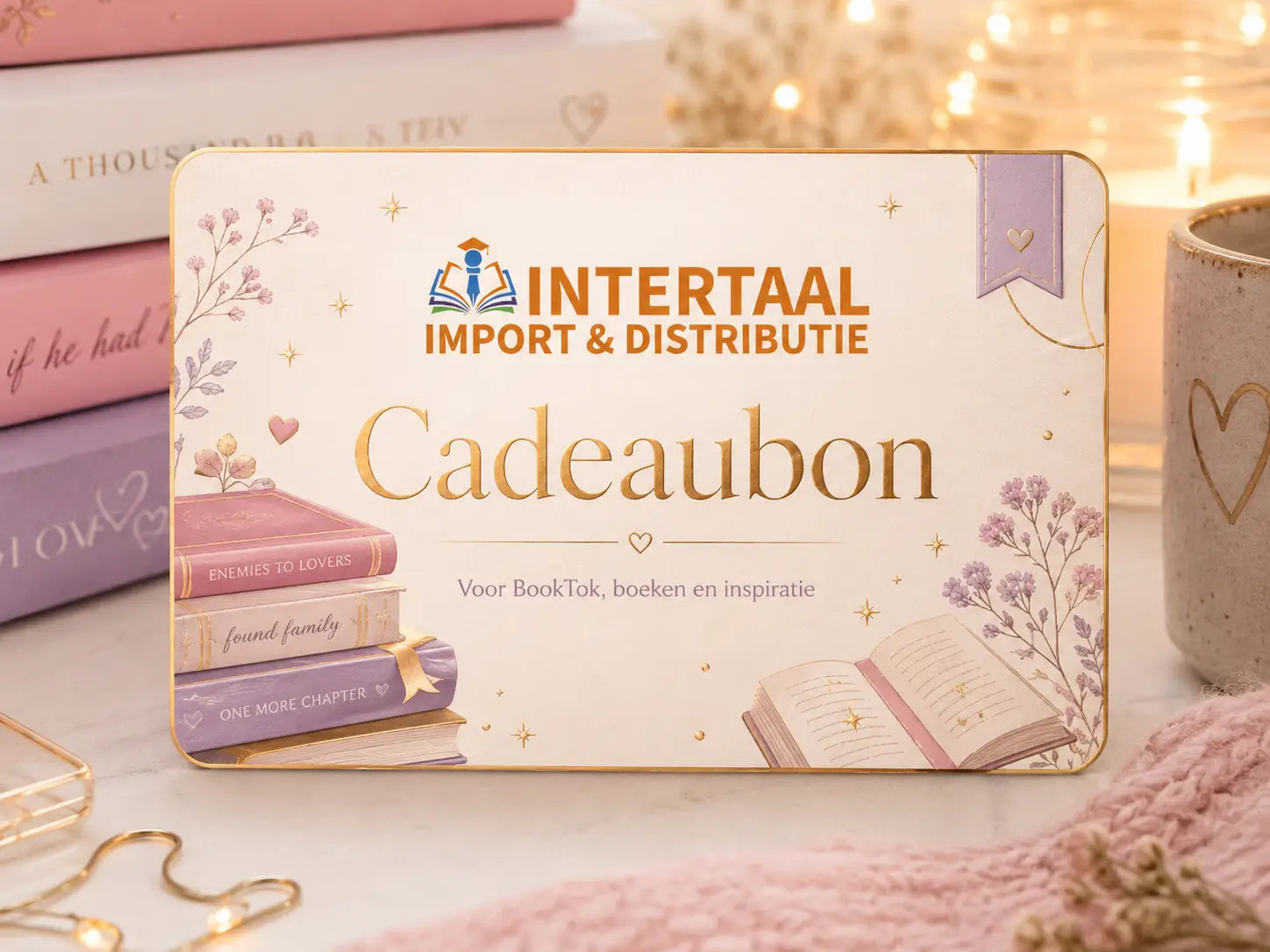 Intertaal Cadeaubon voor boeken, talen en BookTok-inspiratie
