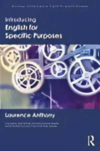 De omslag van het boek introducing english for specific purposes door laurence anthony, uitgegeven door routledge
