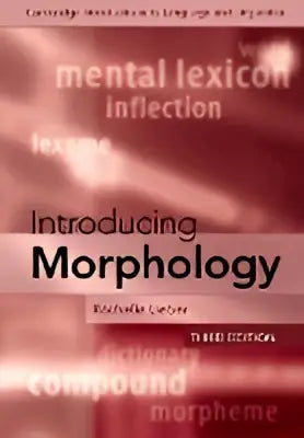 De omslag van het boek Introducing Morphology door Nicholas L met een blauwgroene achtergrond en gele titel