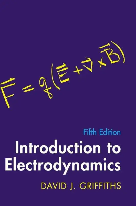 Violet boekomslag van introduction to electrodynamics 5e editie door david j griffiths over elektriciteit en magnetisme