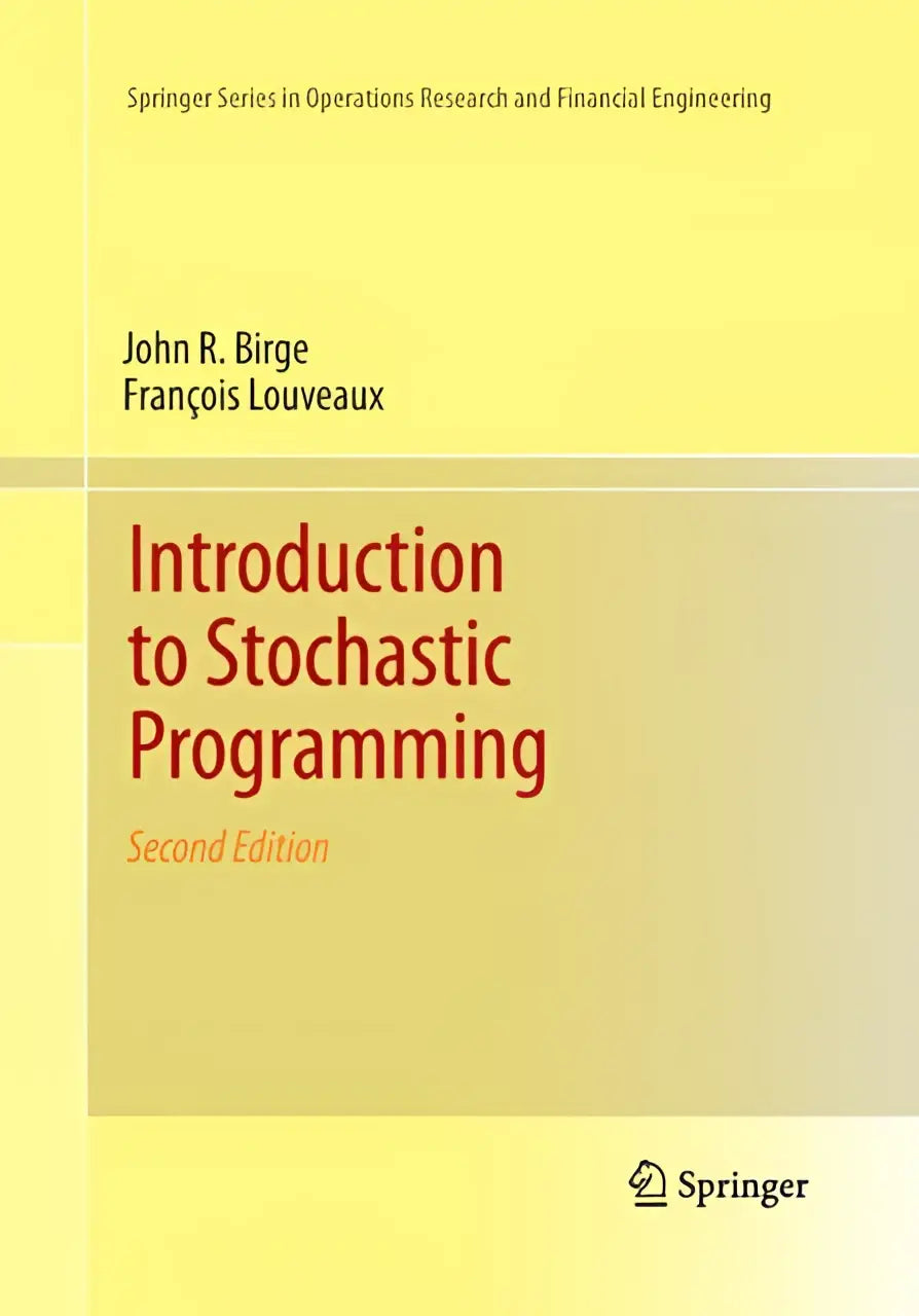Gele hardcoverboek introduction to stochastic programming tweede editie door John R over stochastic programming en operations research