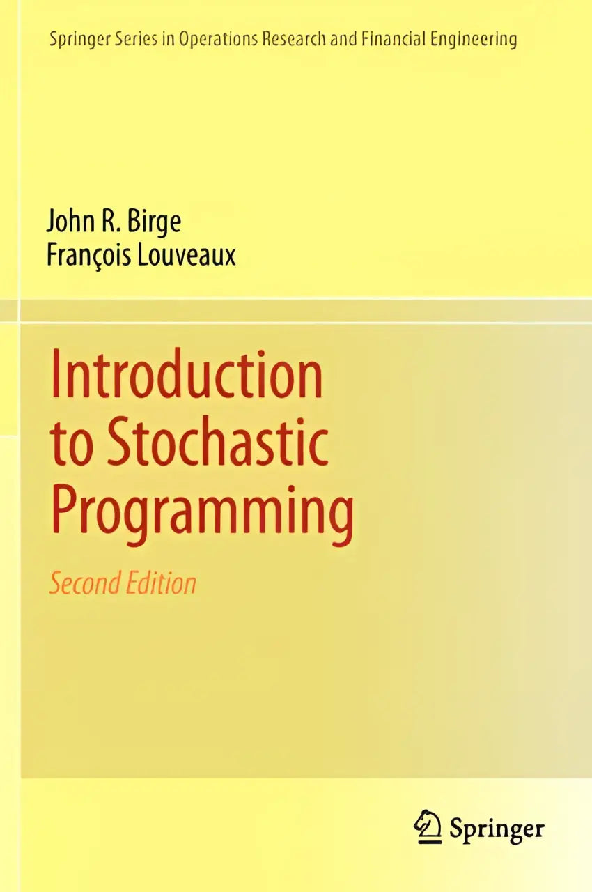 Gele paperback boek introduction to stochastic programming van john r gericht op operations research toepassingen