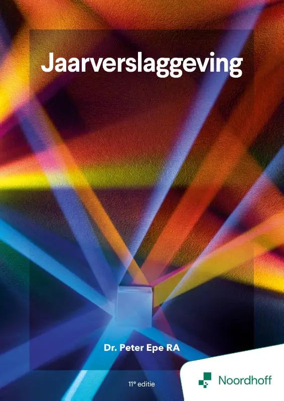 De cover van het 11e editie jaarverslaggeving boek door dr in een professionele zakelijke stijl