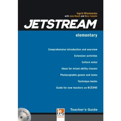 Jetstream elementary lerarenboek blauw met zilveren audio-cd