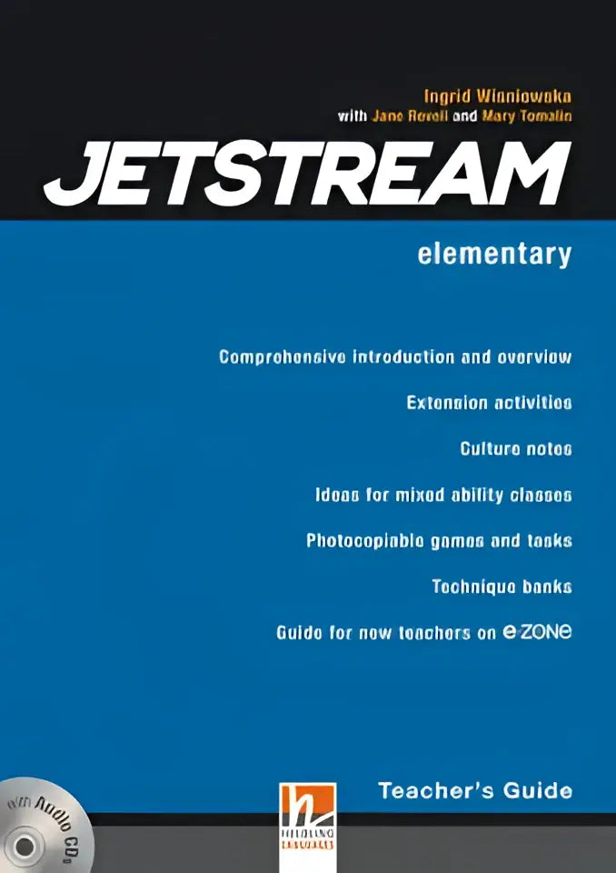 Jetstream elementary lerarenboek blauw met zilveren audio-cd