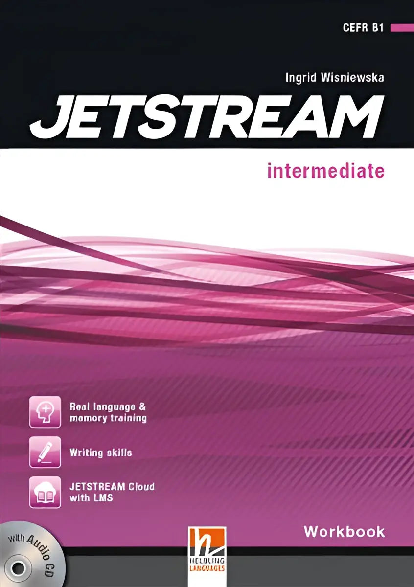 Jetstream Intermediate Workbook + e-zone, magenta kaftel met golven