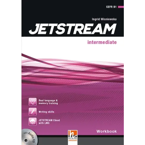 Jetstream Intermediate Workbook + e-zone, magenta kaftel met golven