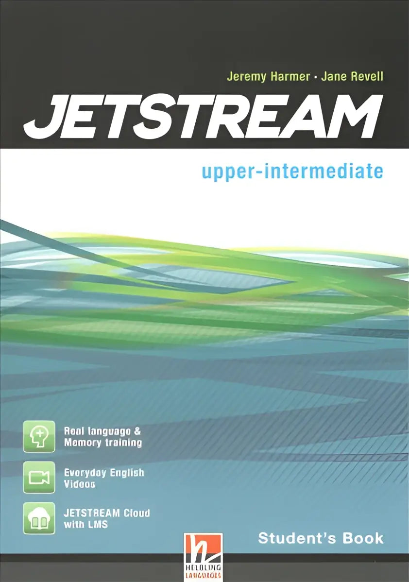Jetstream upper-intermediate student’s book met groenblauwe abstracte cover + e-zone