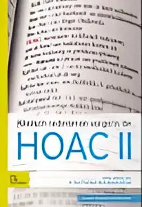 Open boek met gele pagina’s en rode tekst met de titel hoa c ii in zwart voor klinisch redeneren volgens de hoac ii van harriët wittink bsl media