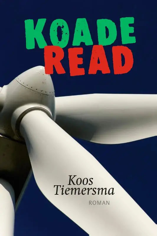 Witte windturbine blad met metalen verbinding koade read tegen een donkerblauwe achtergrond