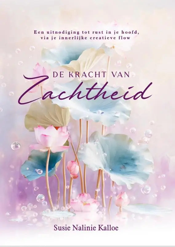 Een zachte pastel aquarel illustratie van lotus bloemen in roze en blauw die innerlijke creatieve flow inspireert