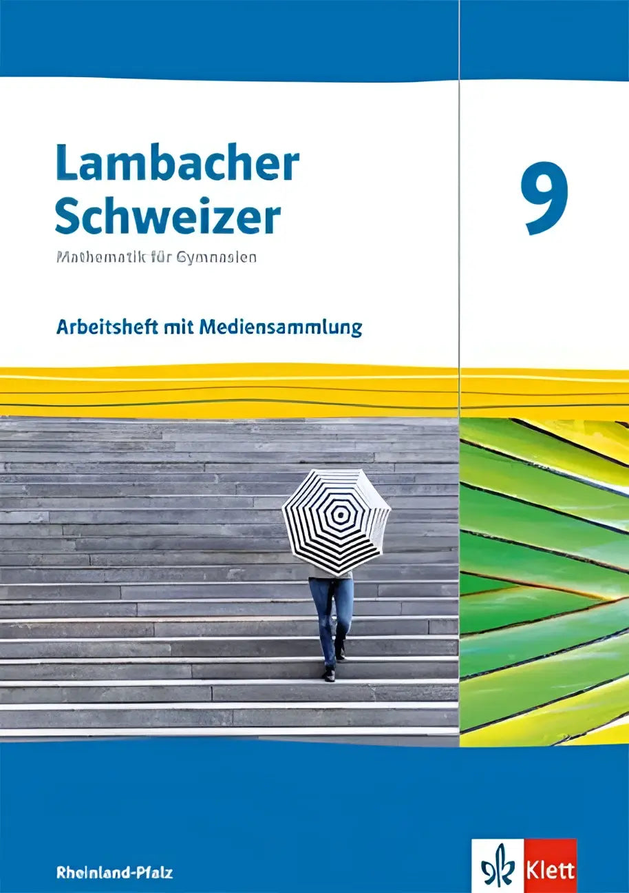 Lambacher schweizer mathematik 9 arbeitsheft mit lösungen und mediensammlung klasse 9 mit grünem geometrischem design