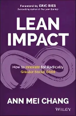 Purple hardcover book lean impact by ann mei chang published by wiley on radicaal groter sociaal en tijd en geld