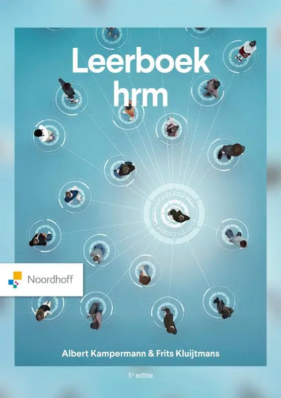 De cover van leerboek hrm 5e editie door albert kampermann en frits kluijtmans uitgegeven door noordhoff