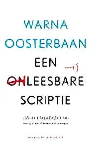 Tekstuele afbeelding van het product een leesbare scriptie met de naam warna oosterbaan in zwarte letters op witte achtergrond