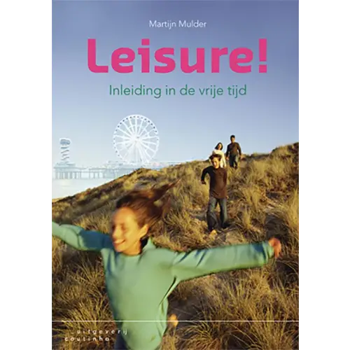 Boekcover Leisure! met titel leisure! in roze letters