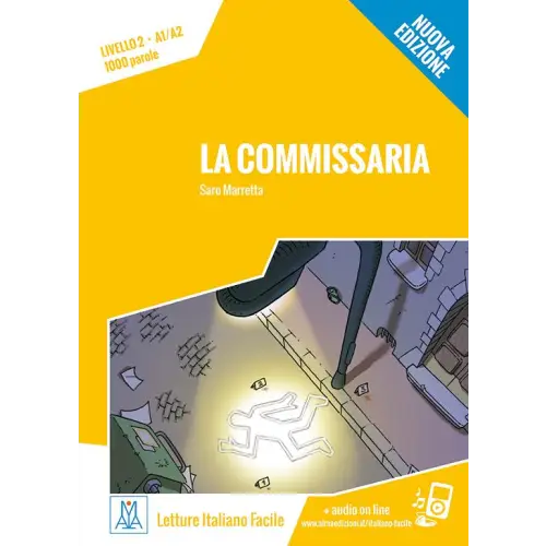 Letture italiano facile - la commissaria (a1/a2) libro + mp3 - letture italiano facile - la commissaria (a1/a2) libro