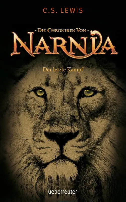 De cover van de duitse editie van der letzte kampf uit de chroniken von narnia bd 7