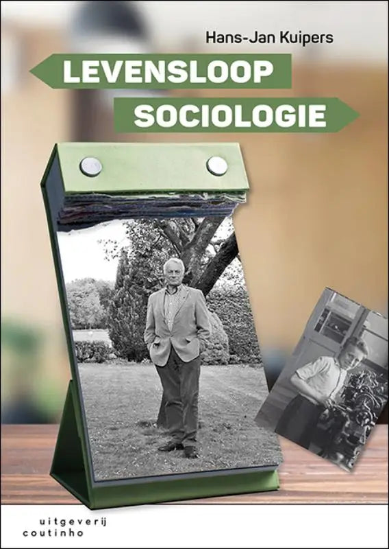 Groen leren gebonden boek levensloop sociologie van hans-jan kuipers tweede druk voor sociaal werkers