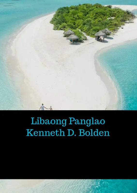 Aerial view of libaong panglao kenneth tropical island with white sand turquoise water and thatched huts