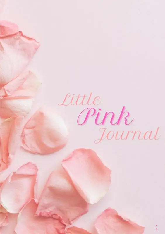 Een zachte roze little pink journal met een minimalistisch ontwerp en elegante roze letters voor dagelijks gebruik