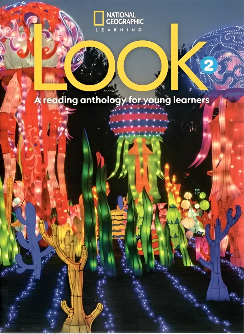 Look level 2 classroom presentation tool featuring a vibrant cover with illuminated jellyfish and rainbow coral sculptures