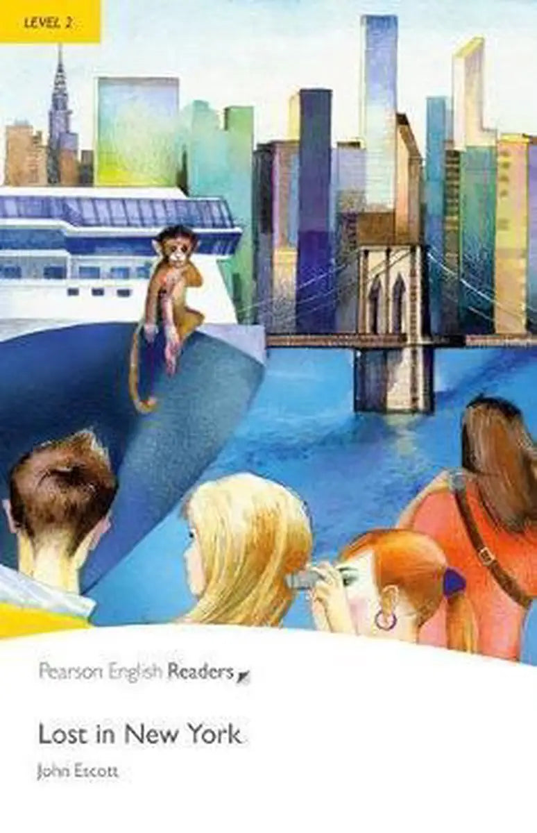 De cover van lost in new york level 2 reader door john escott uit pearson english readers collectie