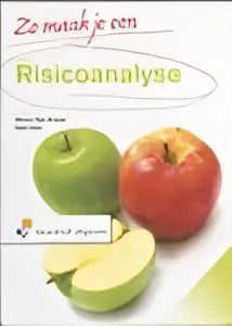 Zo maak je een risicoanalyse product met een rode en groene appel, inclusief gesneden groene appel, gericht op management algemeen door marco gerritsma en roel grit
