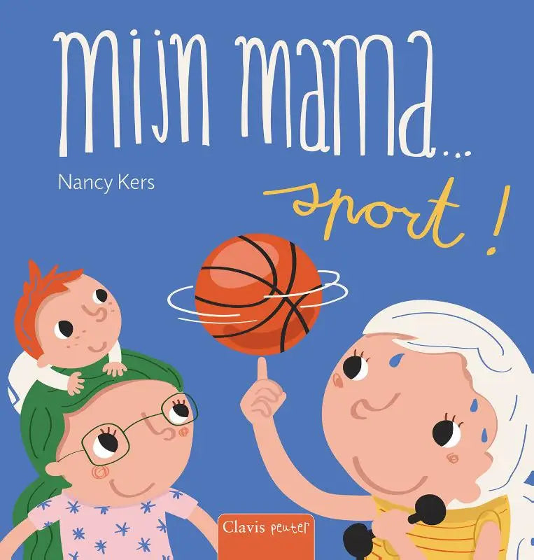 Oranje basketbal met zwarte lijnen van mijn mama sport door nancy kers en clavis bvba