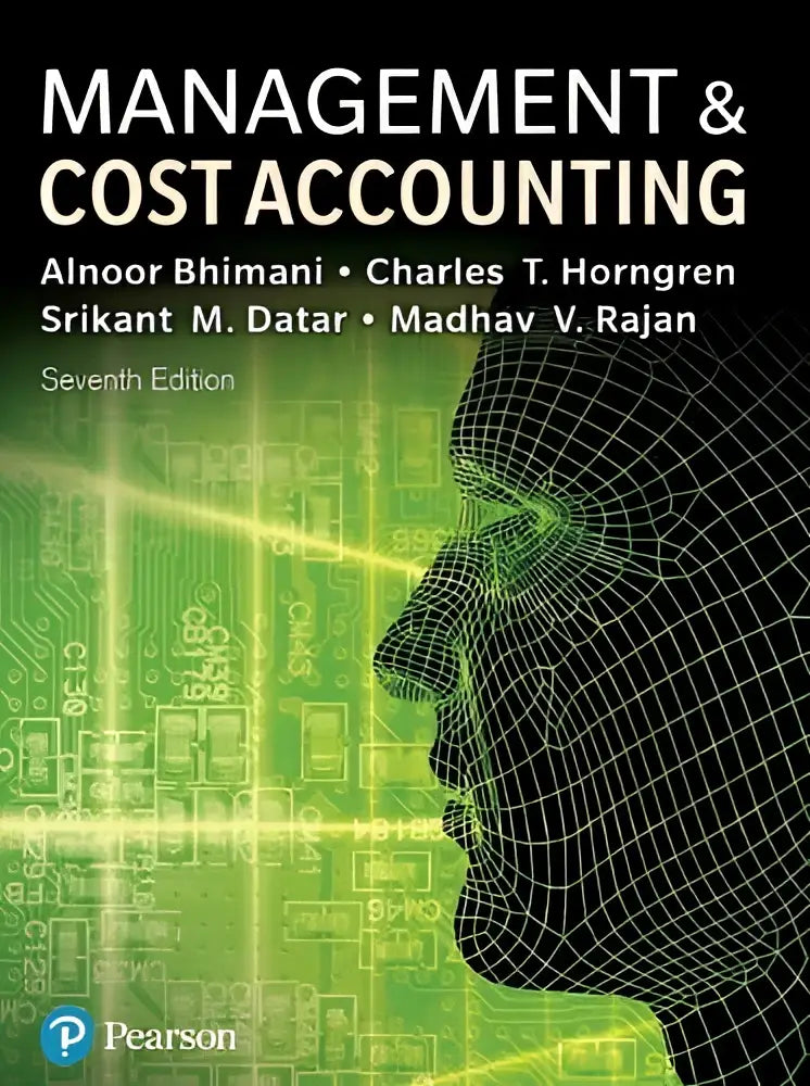 De boekomslag van management and cost accounting zevende editie door alnoor bhimani en charles t met focus op cost accounting