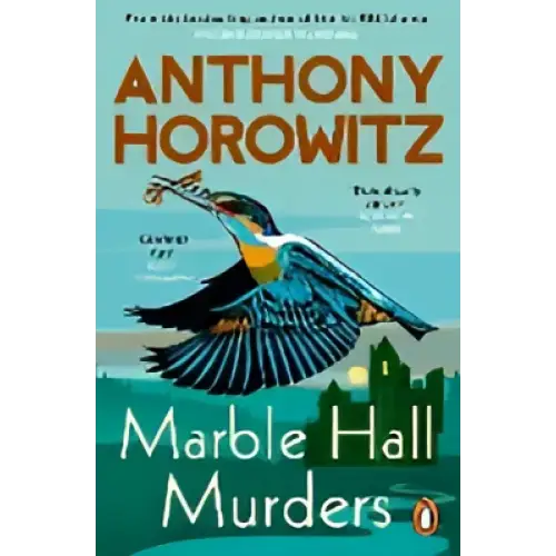 Boekcover Marble Hall Murders van Anthony Horowitz met vliegende vogels