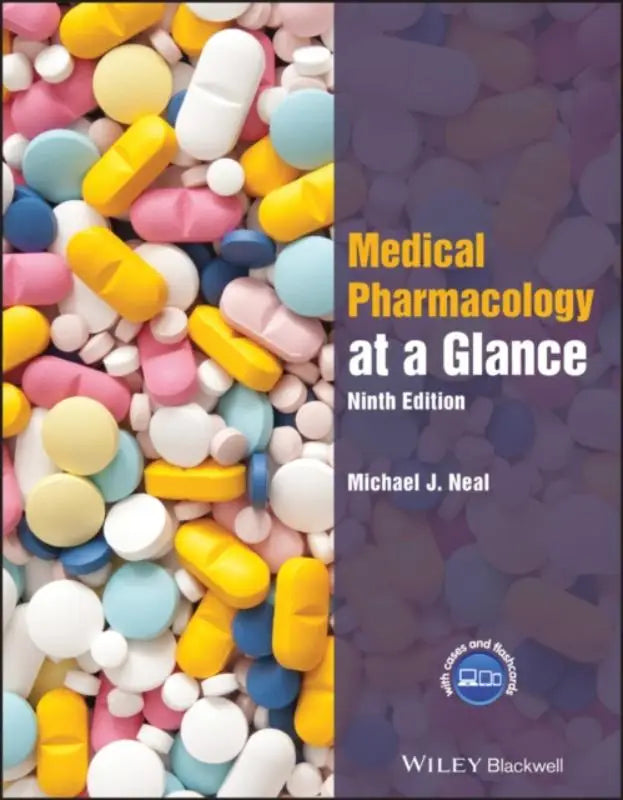 Medical pharmacology at a glance ninth edition textbook by michael j covering drug action and side effects in concise format