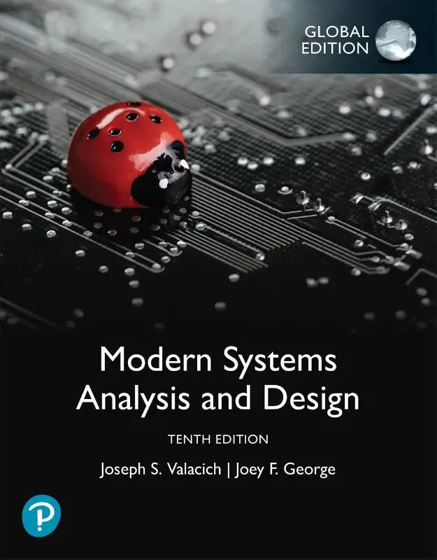 Een glanzende rode lieveheersbeestje met zwarte vlekken op een elektronische printplaat voor modern systems analysis and design
