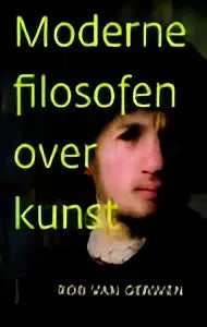 Moderne filosofen over kunst product met minimalistisch typografisch ontwerp in sans-serif van vbk media filosofie algemeen