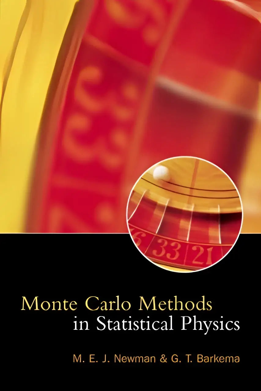 De boekcover van monte carlo methods in statistical physics door m biedt een introductie in monte carlo technieken