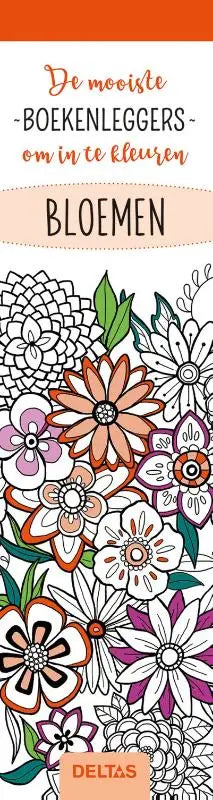 Mooiste kleurboekenleggers bloemen van deltas met gedetailleerde zwartwit bloemontwerpen om in te kleuren