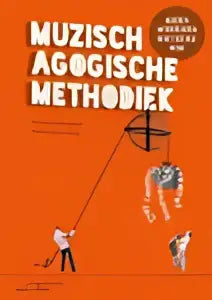 Boekomslag Muzisch-agogische methodiek met figuren aan touwen met muziekinstrumenten
