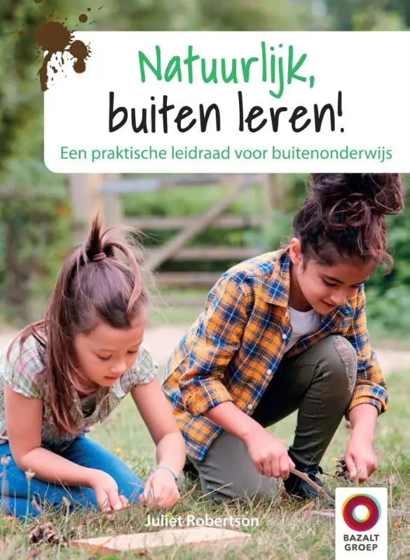 De boekcover natuurlijk buiten leren toont de titel in groen en zwart met een praktische leidraad ondertitel
