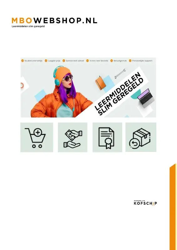 Vrouw met paars haar in oranje gewatteerde jas en beanie voor nen 3140 veiligheidsopleiding elektrotechnici