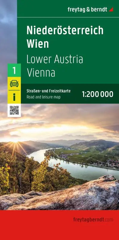 Niederösterreich - Wien, Straßen- und Freizeitkarte 1:200.000, freytag & berndt