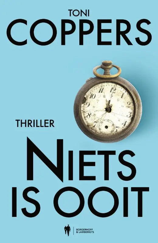 Antieke messing zakhorloge niets is ooit met een vergeeld crème wijzerplaat en zwarte cijfers