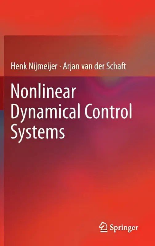 The book has recently nonlinear control systems by henk nijmeijer and arjan van der schaft with red purple gradient cover