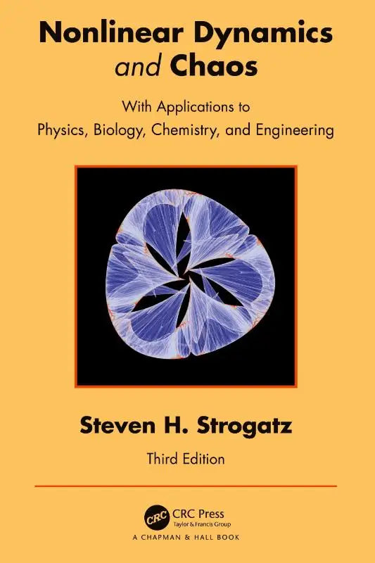 Oranje hardcover boek nonlinear dynamics and chaos van steven h met focus op nonlinear dynamics en chaos toepassingen