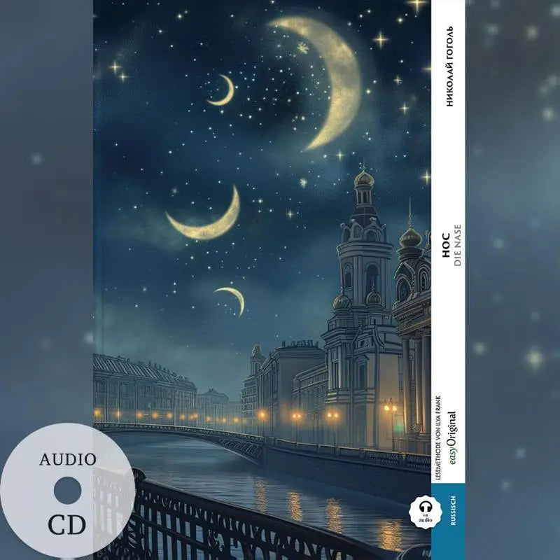 Audio cd nos die nase mit kommentierte zweisprachige ausgabe russisch deutsch und nachtlicher cityscape