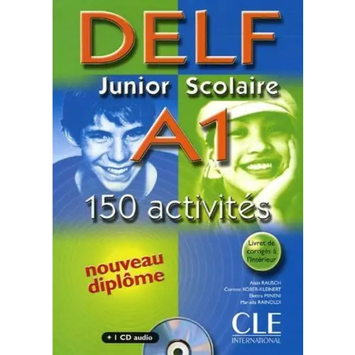 Nouveau delf junior scolaire a1 boek + antwoorden + audio boek + antwoorden + audio-cd (1x) - nouveau delf junior