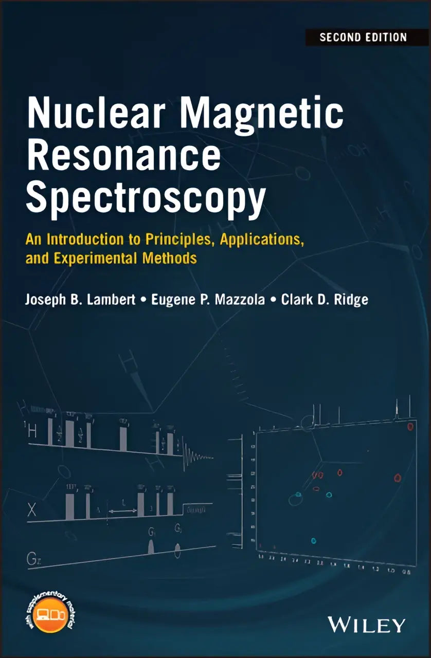 Donkerblauw hardcover leerboek nuclear magnetic resonance spectroscopy door joseph l met focus op magnetic resonance en experimentele methoden
