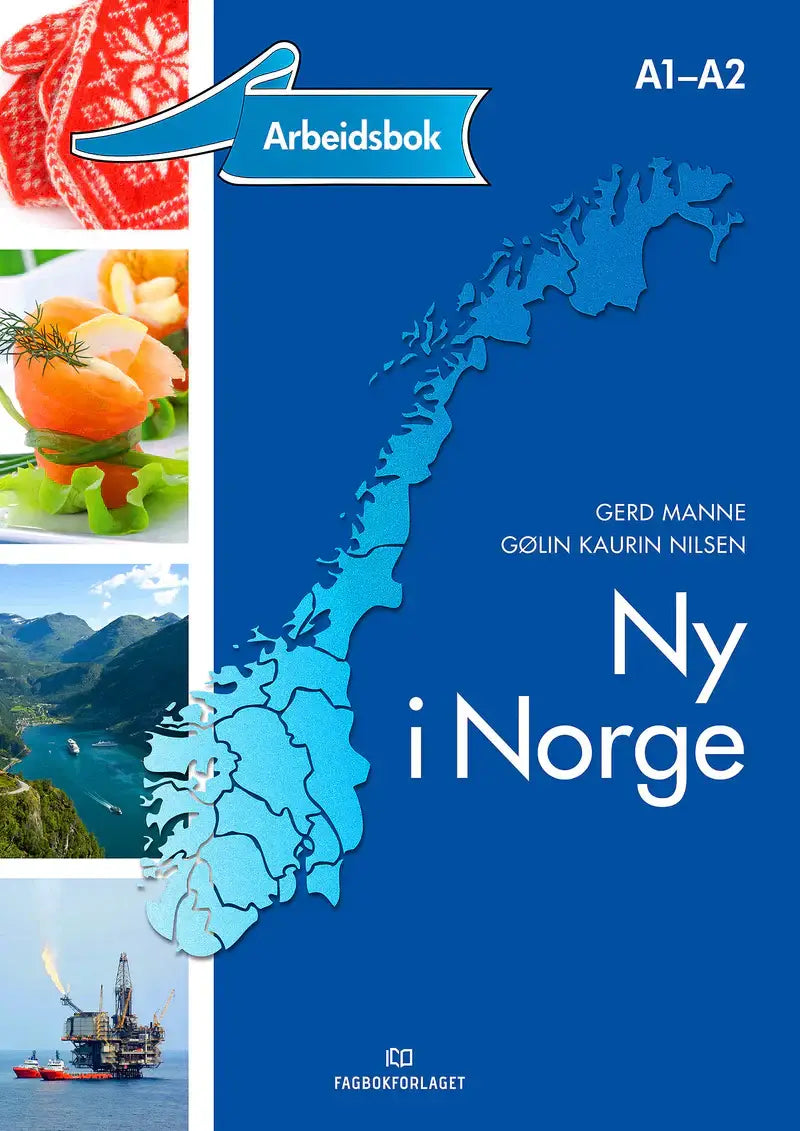 Blauwe Ny i Norge arbeidsbok met Noorwegenkaart en nordieke cultuur