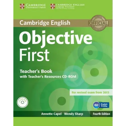 Objective first - 4th edition teacher’s book + resource cd-rom - objective first - 4th edition teacher’s book